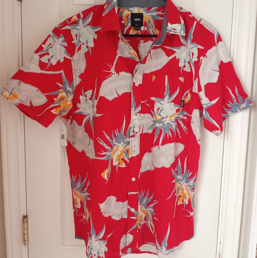 Vans Men's Hawaiian Button-Front Shirt